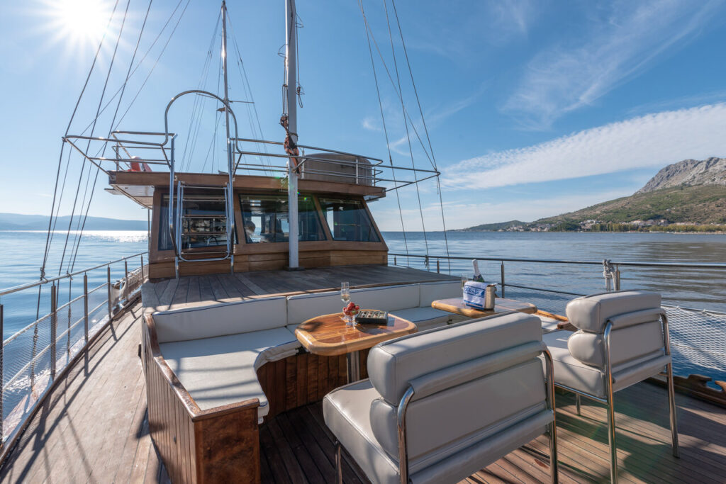 gulet trebenna 4 cabins bow deck adriatic miles